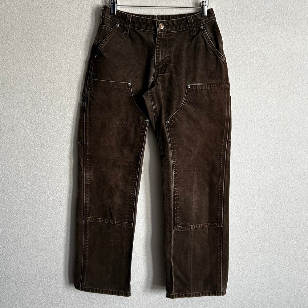 Carhartt WOMENS brown double knee work wear carpenter pants